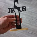 Mô hình trang trí để bàn chữ Jesus độc đáo - File in 3D - Thumbnail 7