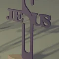 Mô hình trang trí để bàn chữ Jesus độc đáo - File in 3D - Thumbnail 8