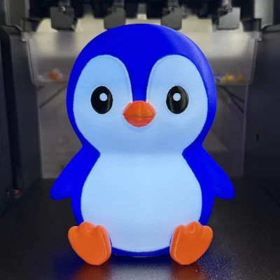 Mô hình đèn ngủ chim cánh cụt Chibi in 3D dễ thương