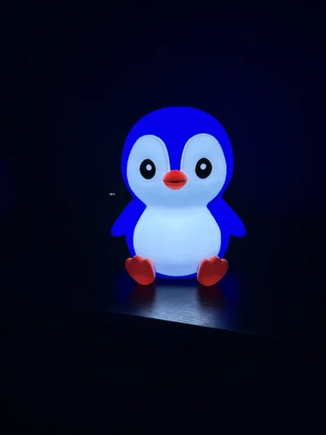 Mô hình đèn ngủ chim cánh cụt Chibi in 3D dễ thương - Image 2