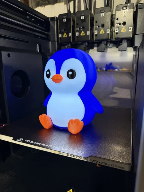 Mô hình đèn ngủ chim cánh cụt Chibi in 3D dễ thương - Image 3