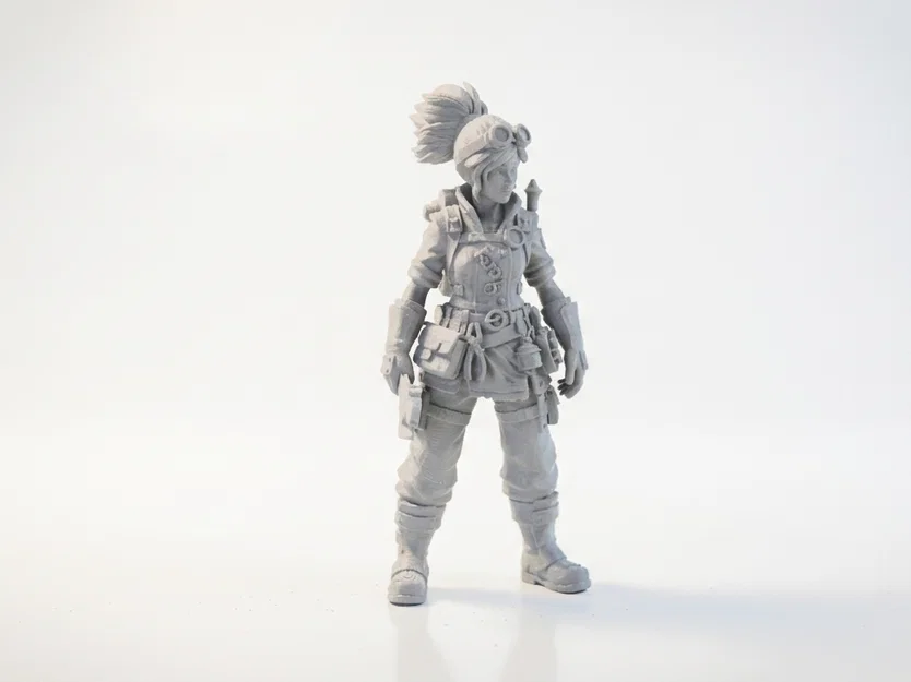 Mô hình nữ thợ máy 3D (Lady Mechanic Figurine) - File STL in 3D - Image 2
