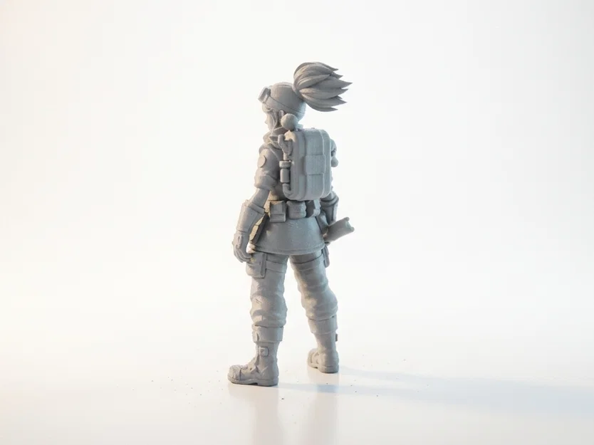 Mô hình nữ thợ máy 3D (Lady Mechanic Figurine) - File STL in 3D - Image 4