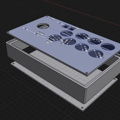 Vỏ hộp Fight Stick in 3D: Thiết kế tối ưu cho game thủ chuyên nghiệp