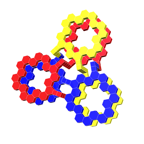 Mô hình nút thắt toán học Trefoil Knot 2 in 3D đẹp mắt - Image 1