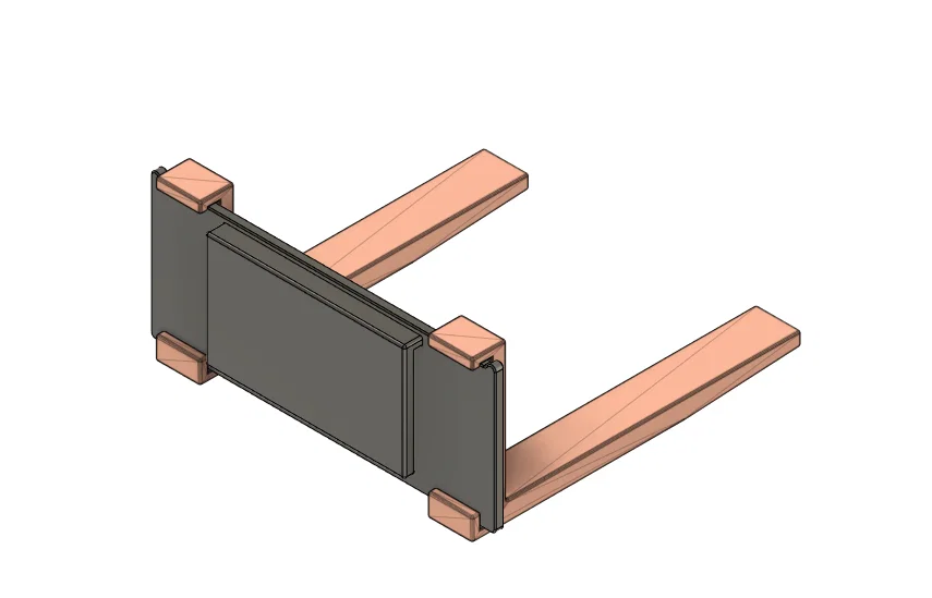 Tấm lót gia cố bảng sau cho xe nâng đồ chơi Bobcat Bruder - Image 1