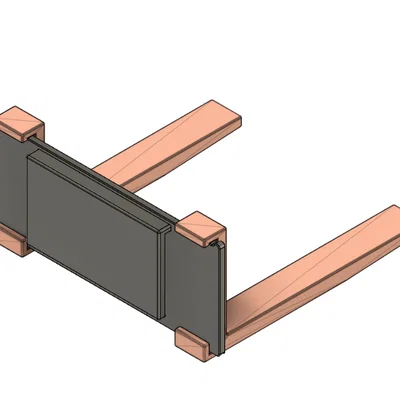 Tấm lót gia cố bảng sau cho xe nâng đồ chơi Bobcat Bruder