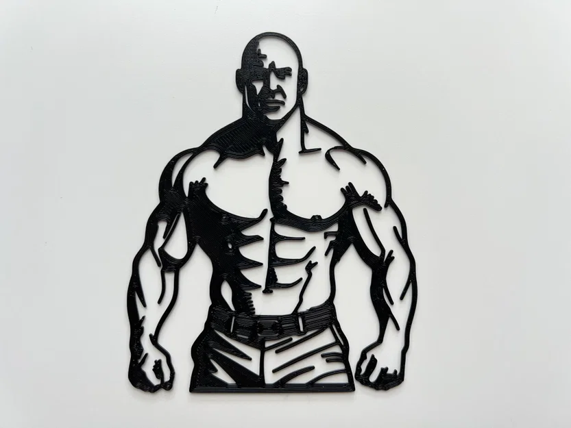 Mẫu tranh treo tường 3D Dwayne Johnson The Rock phong cách mạnh mẽ - Image 1