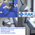 Giá gắn cột 100mm góc 45 độ cho RAK Unify Enclosure - Thumbnail 1