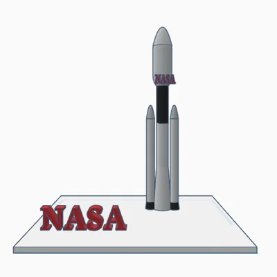 Mô hình tên lửa NASA Falcon 3D ấn tượng cho người đam mê không gian