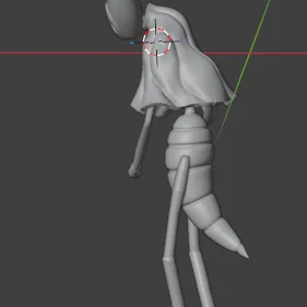 Mô hình Mantis Lord trong Hollow Knight