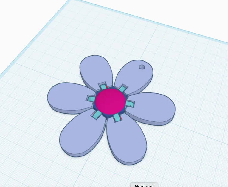 Móc khóa hoa linh hoạt (Flexi Flower Keychain) in 3D độc đáo - Image 1