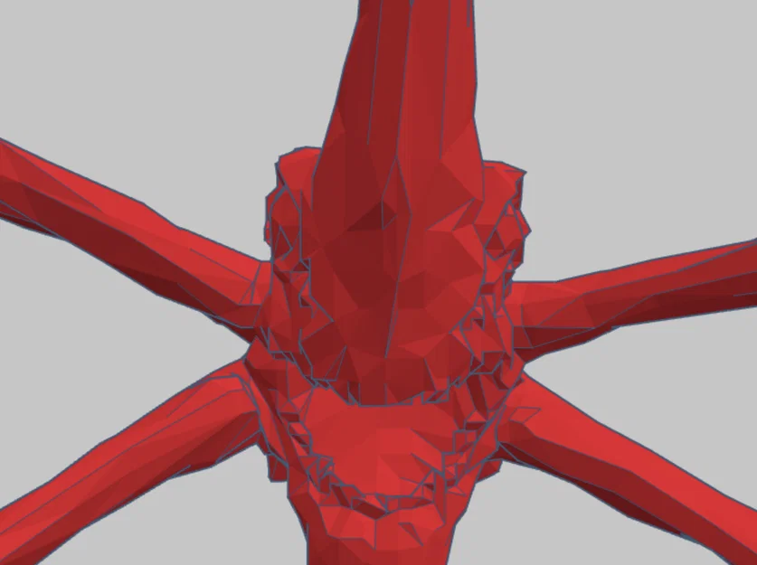 Mô hình trang trí tường Reaper Leviathan phong cách Low Poly - Image 1