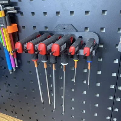 Giá treo tua vít Torx chữ T (Würth Zebra) cho bảng lỗ kỹ thuật