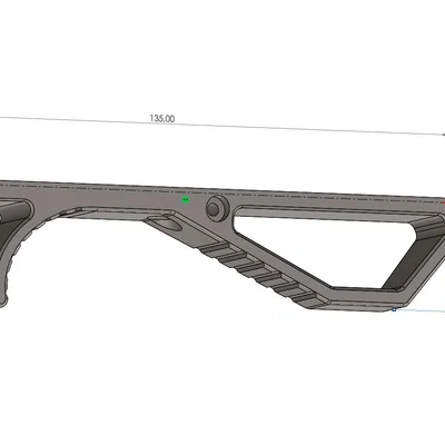 Tay Cầm Dừng Handstop M-LOK Dùng Cho Handguard - File In 3D