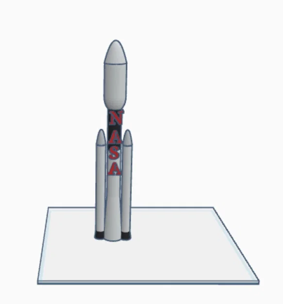 Mô hình tên lửa NASA Falcon Heavy - Trang trí bàn làm việc độc đáo - Image 1