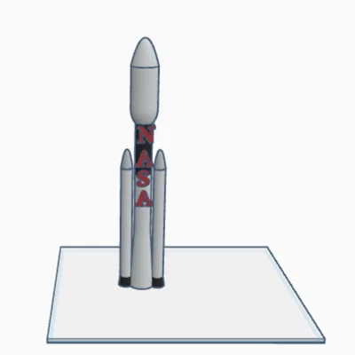 Mô hình tên lửa NASA Falcon Heavy - Trang trí bàn làm việc độc đáo
