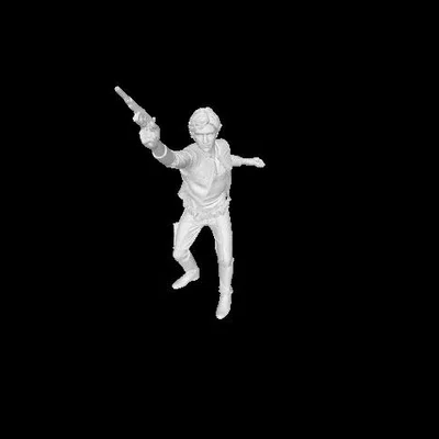 Mô hình 3D Han Solo - Tượng nhân vật hành động cho người yêu Star Wars