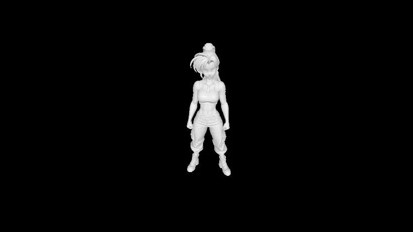 Mô hình nhân vật nữ Anime cá tính (File in 3D chất lượng cao) - Image 1
