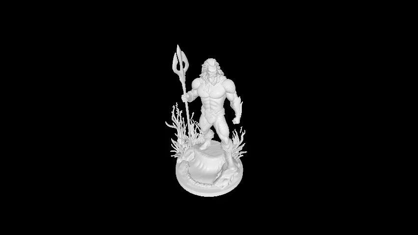 Mô hình 3D Aquaman - Tượng siêu anh hùng đẹp mắt cho bộ sưu tập - Image 1