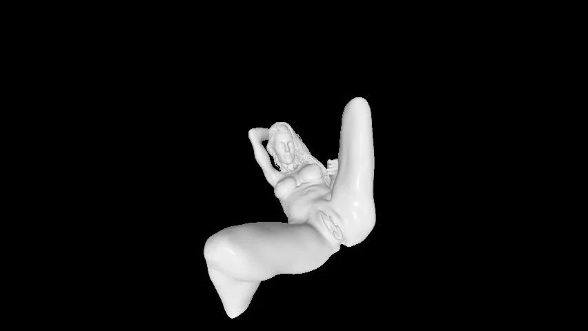 Mô hình tượng nhân vật nữ nghệ thuật 3D sắc nét - Image 1