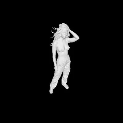 Mô hình 3D nghệ thuật nhân vật nữ (Topless Girl) chất lượng cao