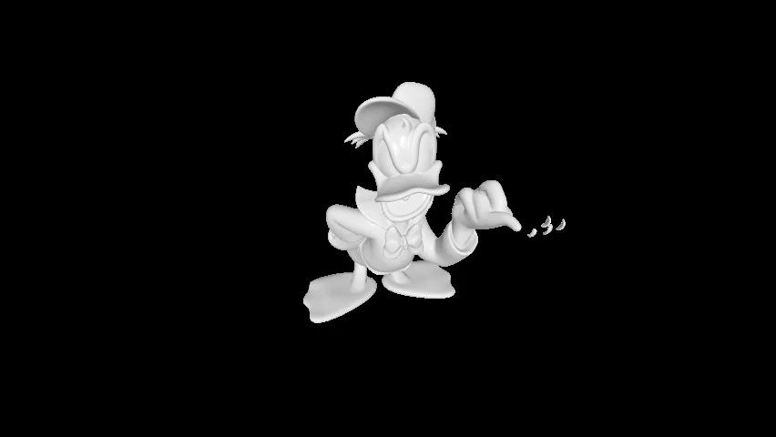 Mô hình 3D nhân vật hoạt hình Donald Duck tinh xảo - Image 1