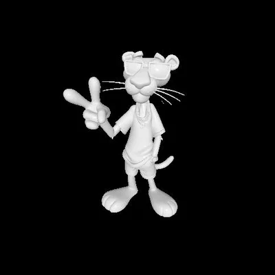 Mô hình 3D Pink Panther Cool cực ngầu cho tín đồ hoạt hình