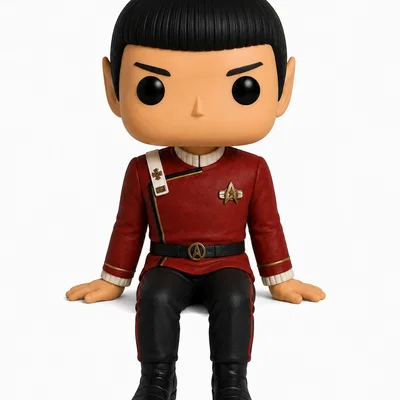 Mô hình 3D Captain Spock trang trí màn hình máy tính cực chất