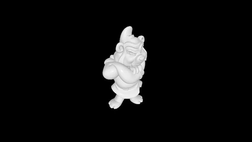 Mô hình 3D chú gấu Gruffi (Gummy Bear) cực đẹp để in 3D - Image 1