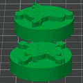 Bộ quân cờ Caro chủ đề One Piece (Luffy và Râu Trắng) in 3D - Thumbnail 1