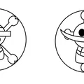 Bộ quân cờ Caro chủ đề One Piece (Luffy và Râu Trắng) in 3D - Thumbnail 2