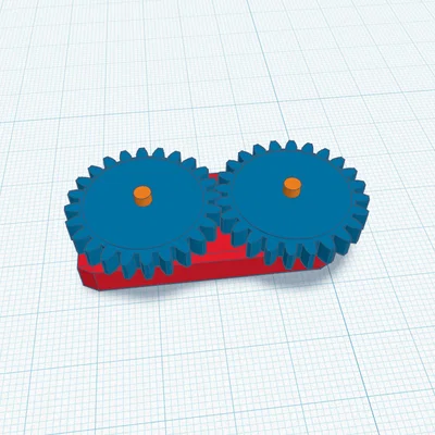 Mô hình bánh răng trụ Spur Gear Mechanism cho học tập kỹ thuật