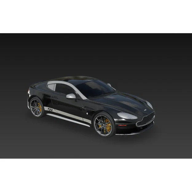 Mô hình 3D siêu xe Aston Martin Vantage GT12 chi tiết cho tín đồ - Image 1