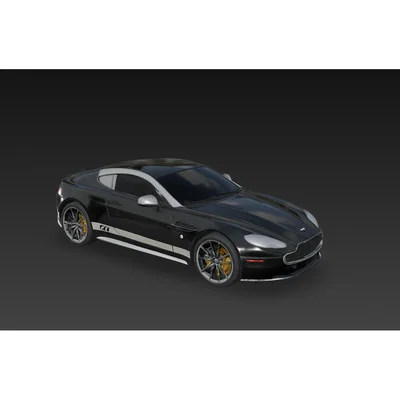 Mô hình 3D siêu xe Aston Martin Vantage GT12 chi tiết cho tín đồ
