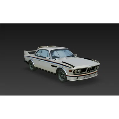Mô hình 3D xe cổ điển BMW 3.0 CSL E9 tinh xảo - Tải file STL miễn phí