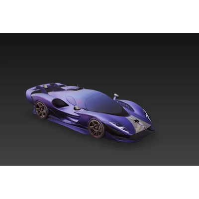 Mô hình siêu xe De Tomaso P900 in 3D chi tiết cực đẹp