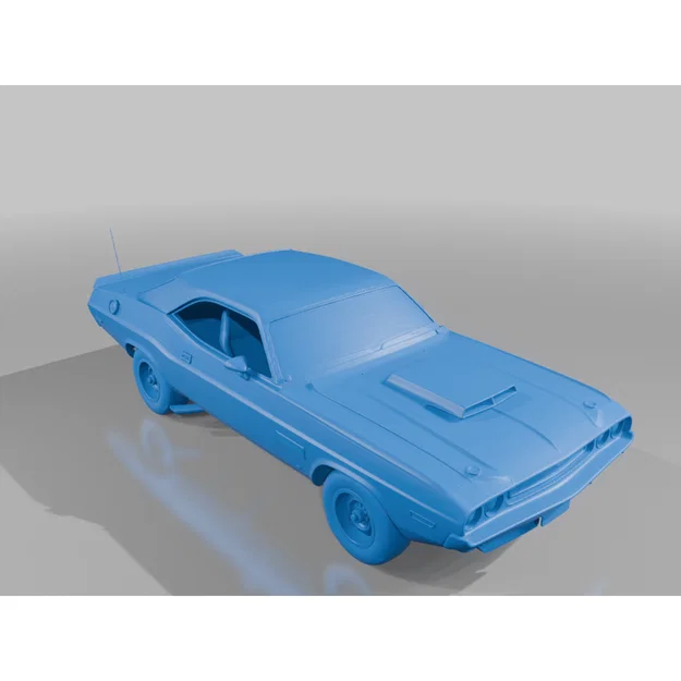 Mô hình 3D xe Dodge Challenger T/A 1970 cổ điển để trưng bày - Image 2