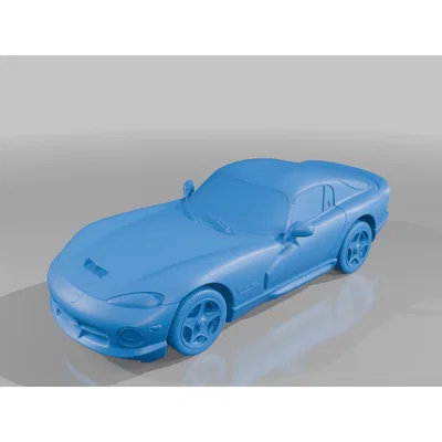 Mô hình 3D Dodge Viper GTS 1996 - Siêu xe cơ bắp kinh điển