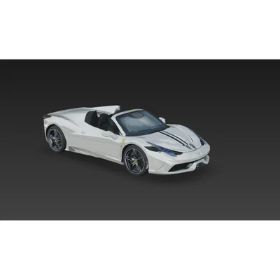 Mô hình siêu xe Ferrari 458 Speciale in 3D độc đáo