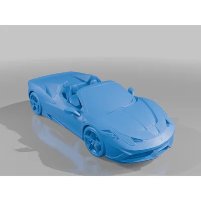 Mô hình siêu xe Ferrari 458 Speciale in 3D độc đáo