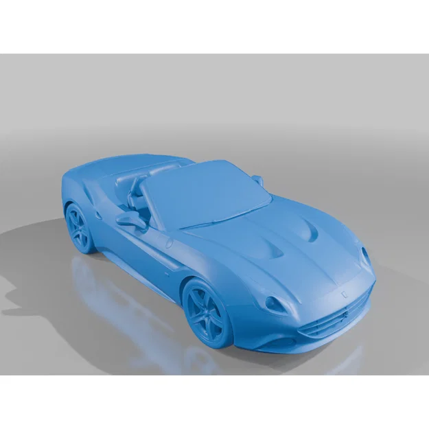 Mô hình 3D xe Ferrari California T chi tiết sắc nét để trang trí - Image 1