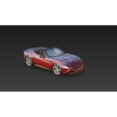 Mô hình 3D xe Ferrari California T chi tiết sắc nét để trang trí