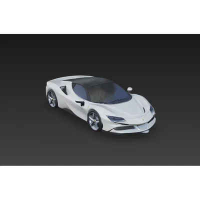 Mô hình 3D Ferrari SF90 Stradale cực chất cho dân mê xe