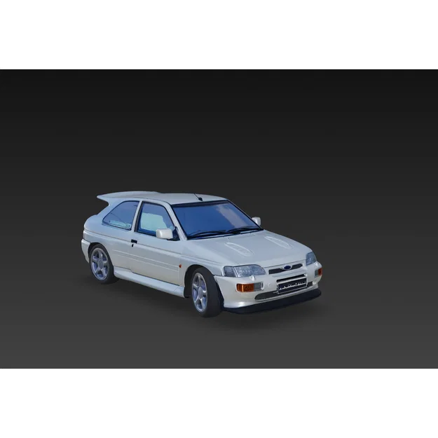 Mô hình xe Ford Escort RS Cosworth 3D - Đồ chơi trang trí cực chất - Image 1