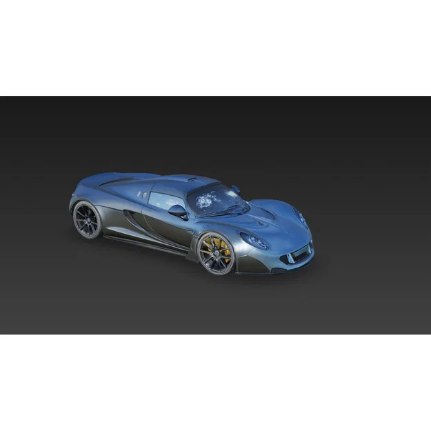 Mô hình siêu xe Hennessey Venom GT in 3D cực đẹp - Image 2