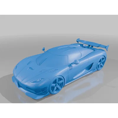 Mô hình 3D Koenigsegg Agera RS siêu xe cực chất để bàn
