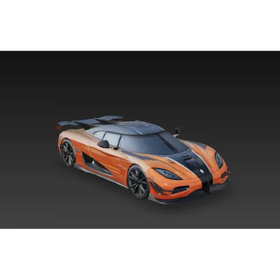 Mô hình siêu xe Koenigsegg Agera XS in 3D độc đáo