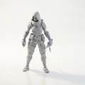 Mô hình Nữ Ninja - Tượng nhân vật nữ 3D in ấn - Thumbnail 1