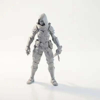 Mô hình Nữ Ninja - Tượng nhân vật nữ 3D in ấn